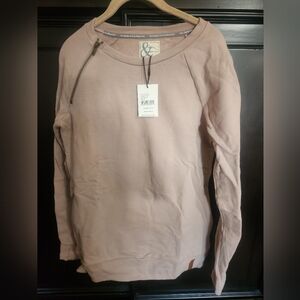 NWT Ampersand&Avenue side zip pullover M